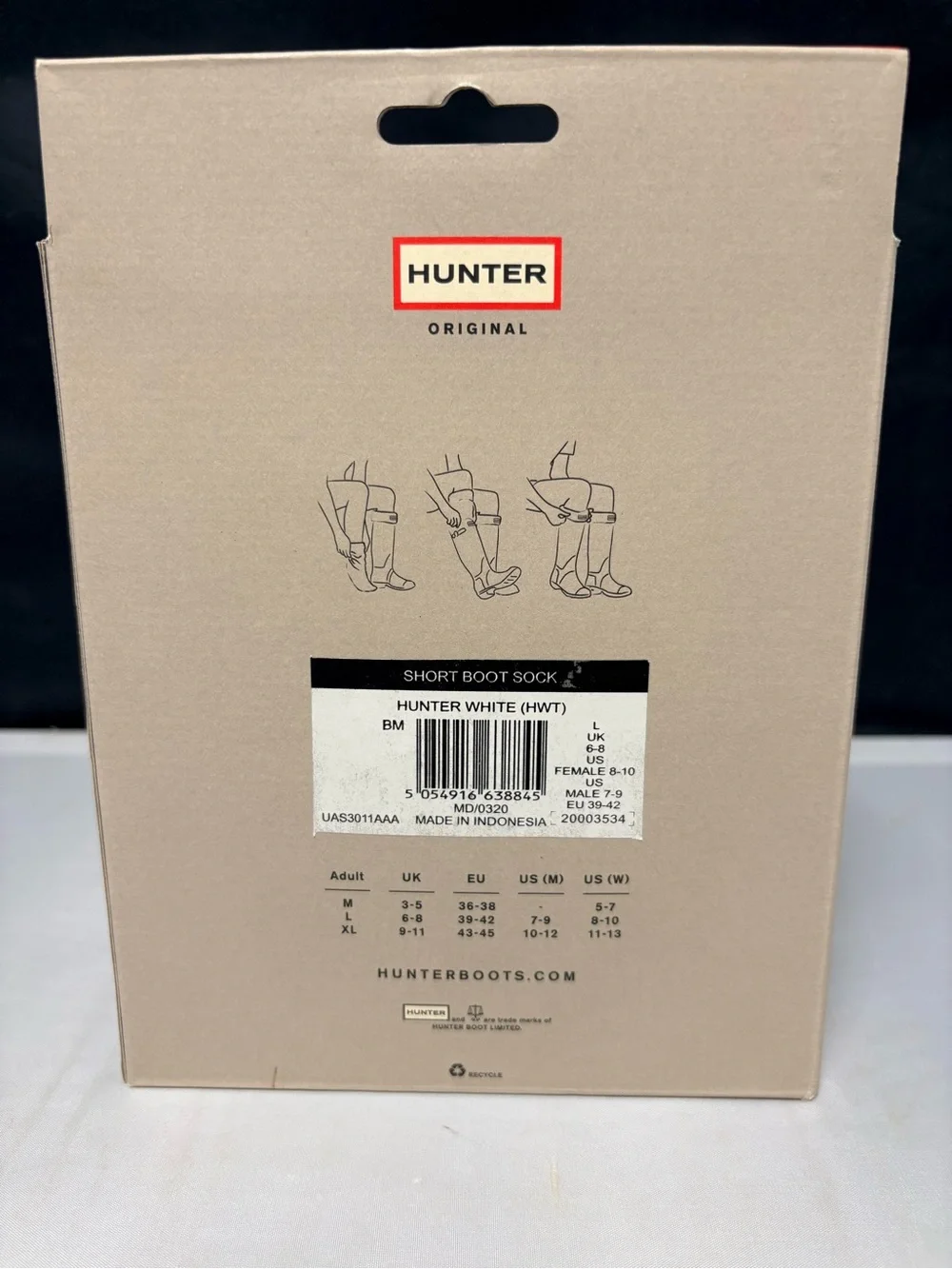 Hunter Cream Boot Socks - Hunter Original Short